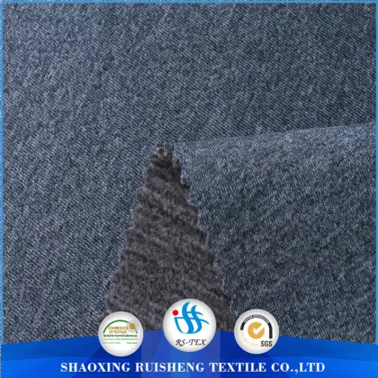Slub sweater fabric bonded fleece fabric for varsity jacket