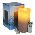 Doppelfarbene LED Flameless Wasserbrunnensäule Kerzen