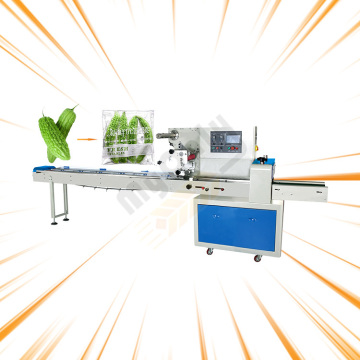 Vegetable Grape Leaf Cracker Pillow Roll Wrapping Machine for Horizontal Bag Packaging