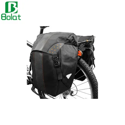 Clip-on Quick Release Double Pannier Bicycle Saddle Bag