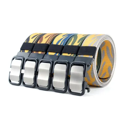 Men's Fashion Camouflage Nylon Woven Fabric Belts
