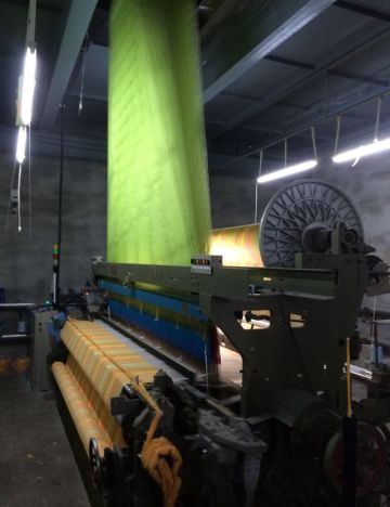 Rapier jacquard loom weaving saree fabric