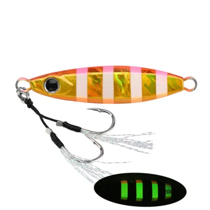 60g 80g Metal Cast Fishing Lure for Sea Bass Jigging