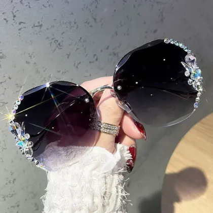 2024 Women's Diamond Sunglasses - Fashion Eyeglasses for Girls and Ladies