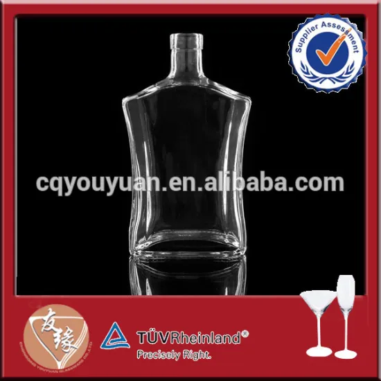 Custom designed bulk glass bottles for vodka/tequila/spirit
