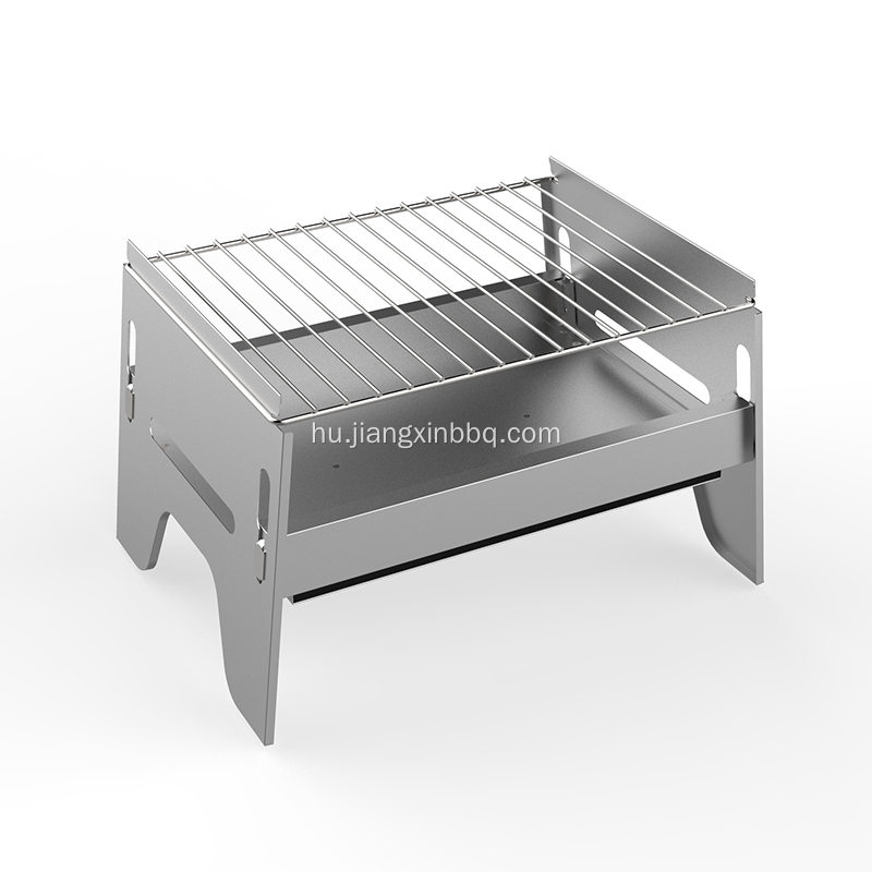 Faszén piknik hordozható grill svájci BBQ