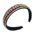 Jualan panas bergaya rhinestone berwarna -warni bling hairbands