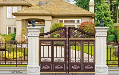 Villa aluminum art fence yard entrance doorr