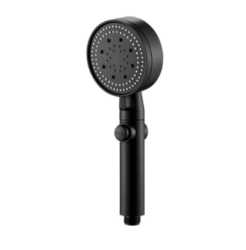 Black High Pressure Ionic Aroma Stainless Steel Shower Head for Bathroom