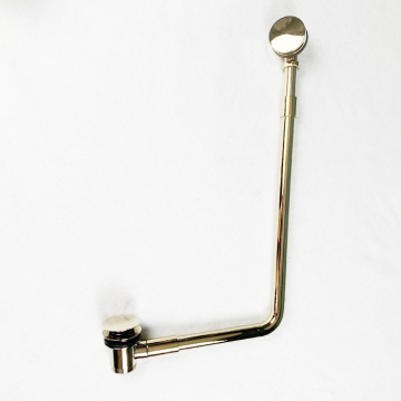 PVD Gold Solid Brass Bathtub Overflow Pop Up Drain and Waste