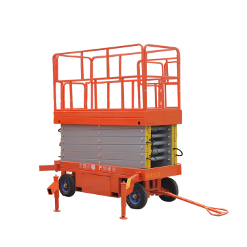 Electric Motor Towable Vertical Lifter Scissor Lift