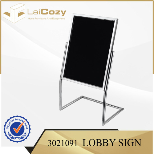 Stainless Steel Hotel Lobby Sign Board, High Quality Stainless Steel