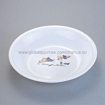 Plastic Food Plate, Made of PP, Used for Storing Food, Sized Φ23 x 4.1cm