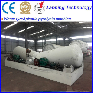 batch tyres/rubbers pyrolysis to oil equipment