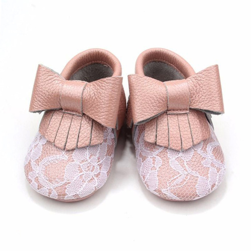 Individuality Leather Crib Shoes New Style Durable Individuality Leather Baby Moccasins Factory