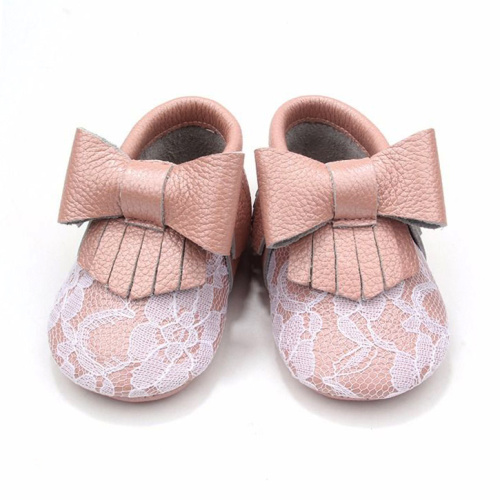 Mocassins pour bébé en cuir d&#39;individualité durable de nouveau style