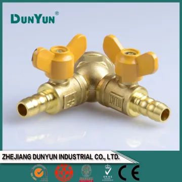 Environmental brass swing gas valve/butterfly handle/nipple and male and nipple