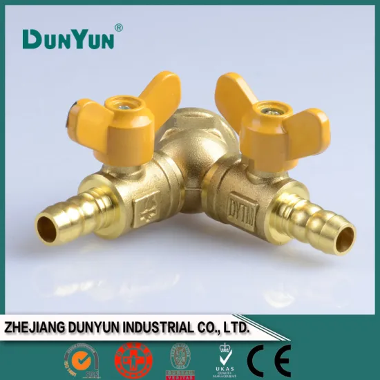 Environmental brass swing gas valve/butterfly handle/nipple and male and nipple