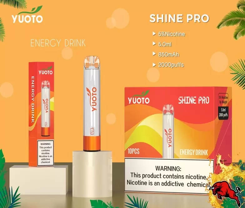 Yuoto Shine Pro 2000 Puffs يمكن التخلص منها vape