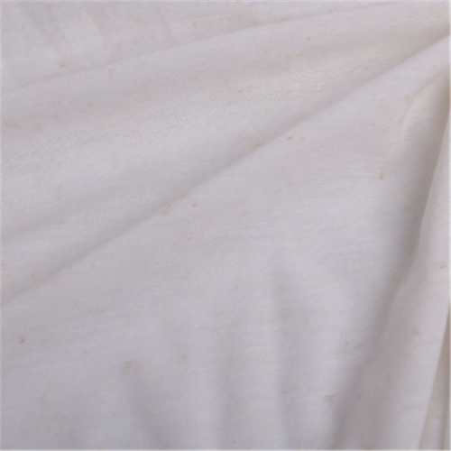 Elegant White Linen Knitted Coarse Jersey Fabrics