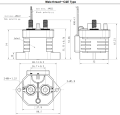 EVQ200 de alta tensão DC Contator principal 1000V 200A