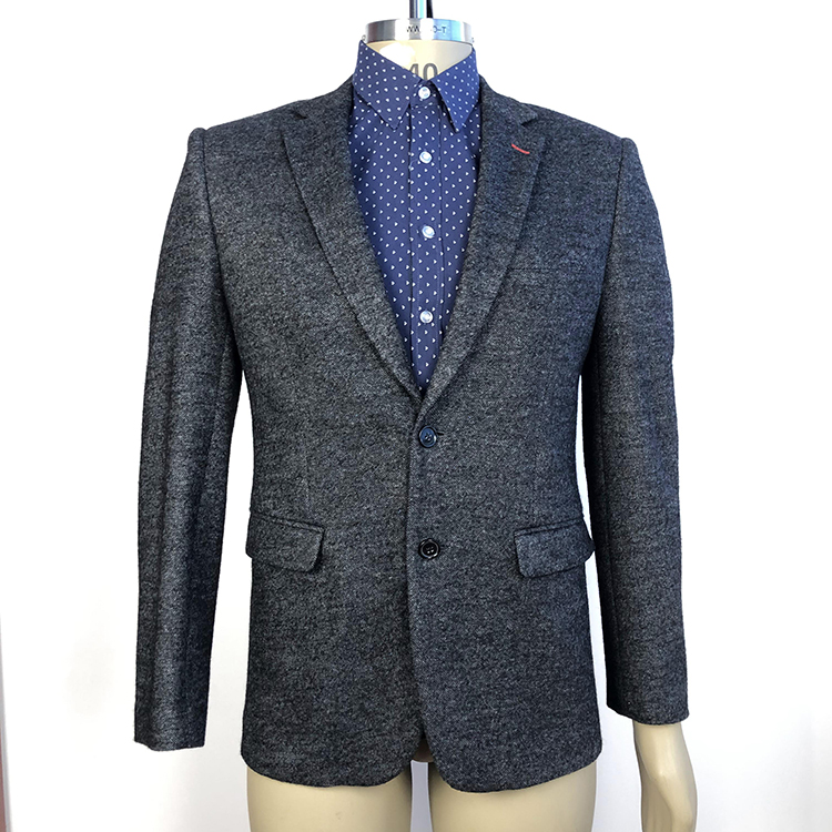 Traje de negocios de chaqueta para hombres casual de alta calidad parche