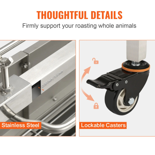 เตาย่างถ่านแบบตั้งโต๊ะแบบ Heavy Duty พร้อมส้อม