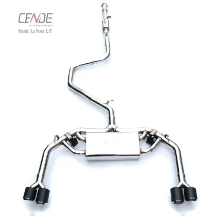 Factory Direct 304 Stainless Steel Austin Racing Exhaust for Hyundai LA FESTA 1.6T