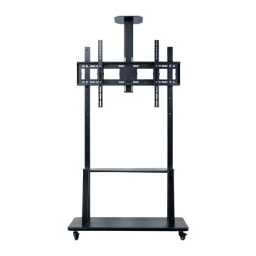 Hot Selling Directly 50-80 Mobile TV Carts Equipped with 4 Universal Wheels Height Adjustable TV Stand