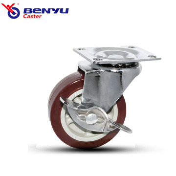 Light Duty Polyurethane Brake Caster Wheel