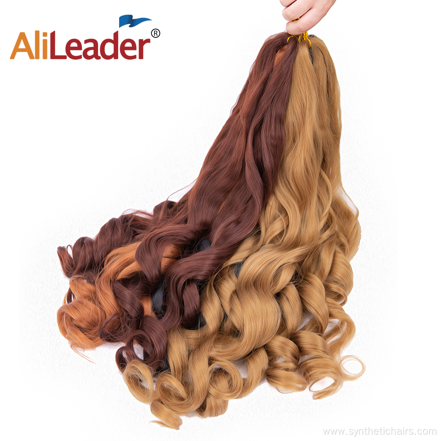 French Curls Hair Extensions Spiral Wavy Braiding Hair