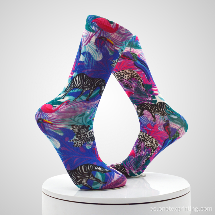 Calcetines de personalización de calcetines coloridos 3D calcetines de impresión