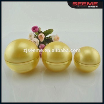 Face cream ball shape acrylic jar 5g 10g 15g 30g 50g ,empty plastic jars acrylic colors jar for cosmetic