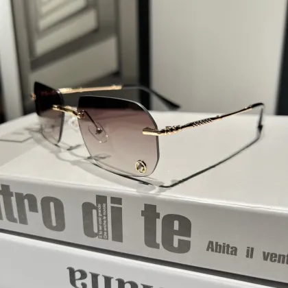 China Cartier Wholesale Rimless Designer Sunglasses