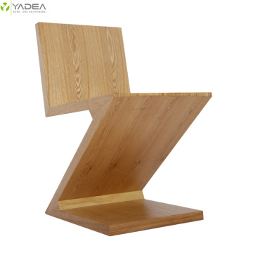 Rietveld natural Zig Zag wood dining chair