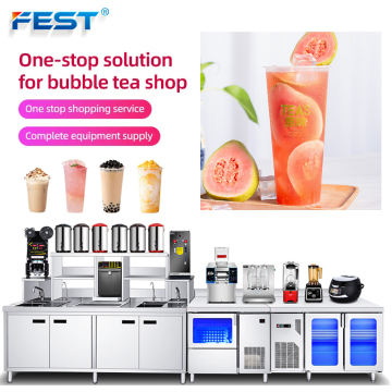 FEST Stainless Steel Restaurant Equipment Milk Tea Shop Counter