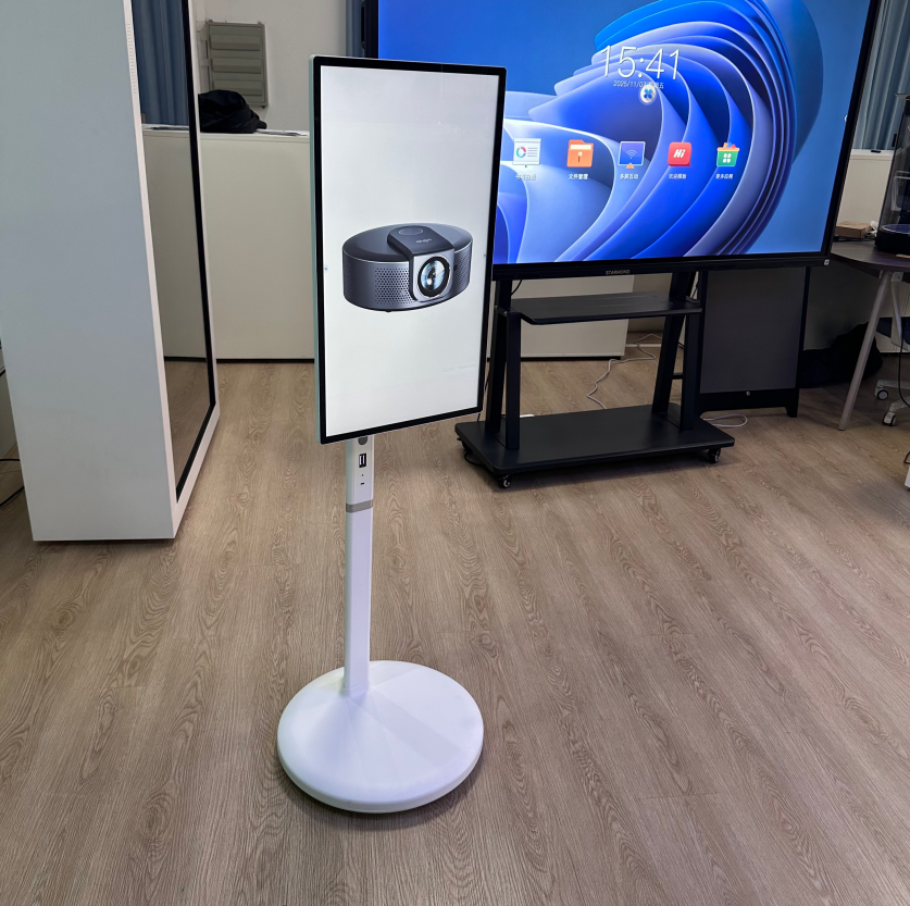 מסך LCD נייד עם סיבוב של 360 מעלות לרשימות שוק אנכיות וחדשות פיננסיות אופקיות