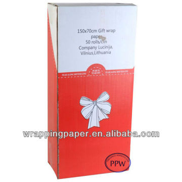 Gift wrapping paper display paper box