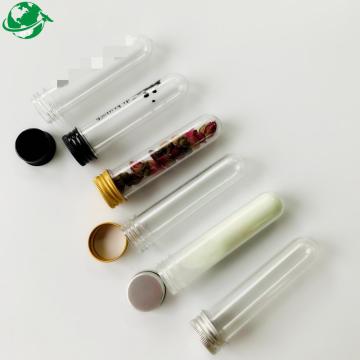 Round bottom test tube plastic with screw cap