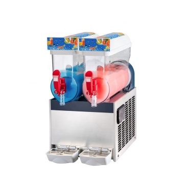 16L Electric Slush Machine with 2 Tanks for Food Beverage Shops