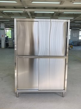 Stainless steel tall storage cabinet