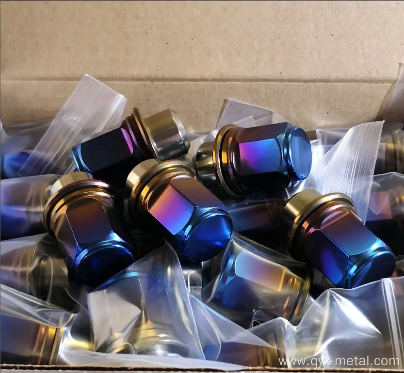 titanium alloy lug nut wheel accessories locking nut