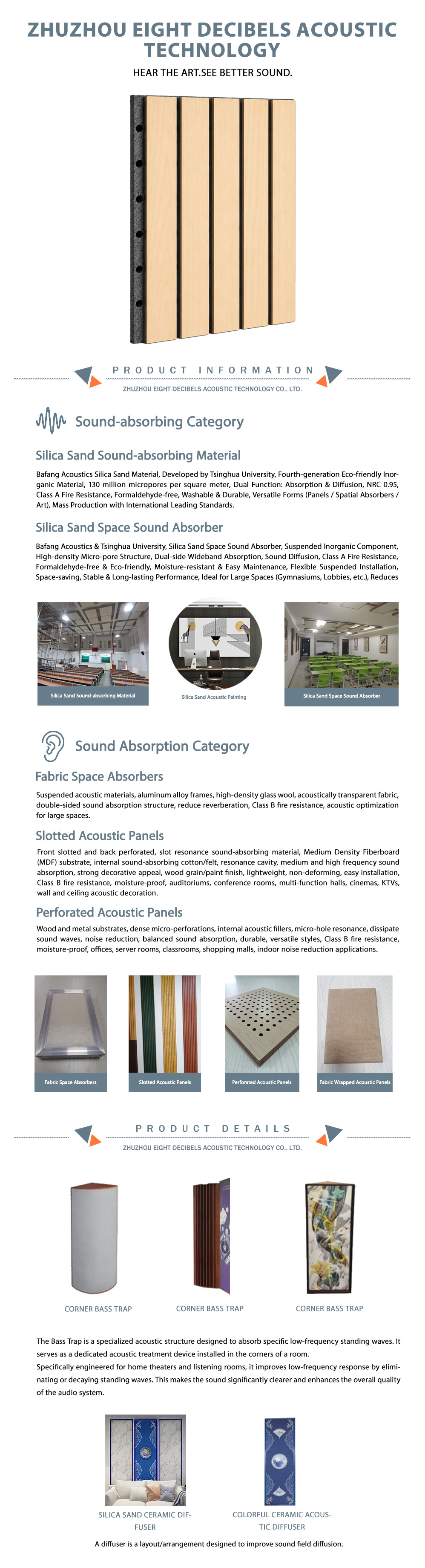 X-Ceramic-aluminum acoustic panel