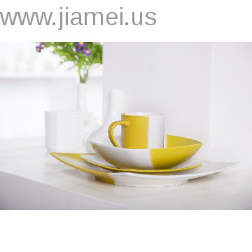 The Porcelain dinnerware for deluxe designs-Yellow
