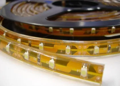 Led Flex Waterproof Strip Lighting, Yellow Flexible Led Strip Light Decorative Lighting