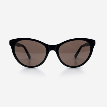 Cat Eye melengkung Sunglasses Wanita Acetate