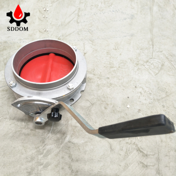 SDDOM Pneumatic Actuator DN150 Pneumatic Type Butterfly Valve Price