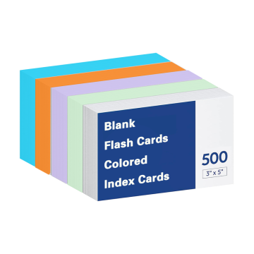 Custom Colored Flash Cards for School and Studying