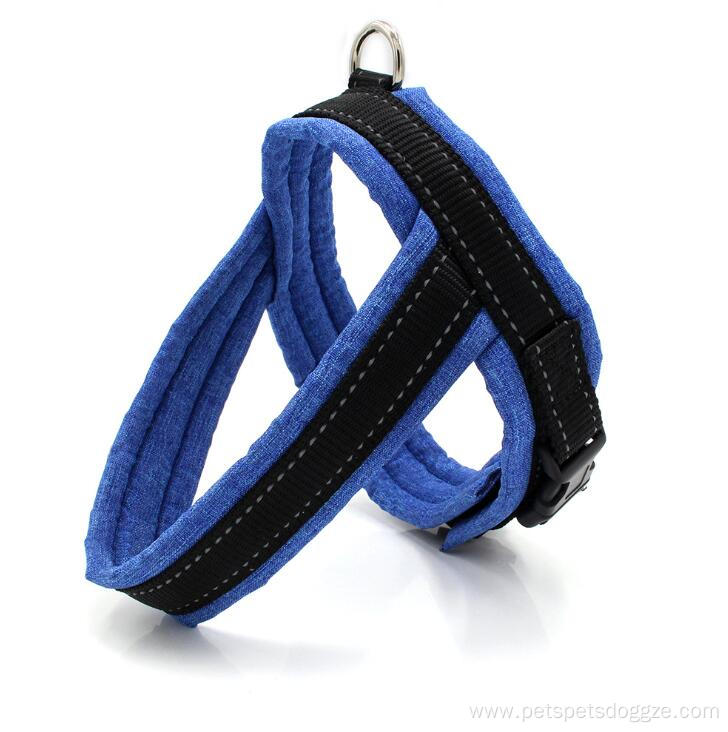 Eco-friendly no pull reflective padded dog harness