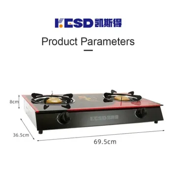 2 Burner Tempered Glass Gas Hob/Gas Stove/Cook Top